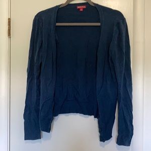Navy button front women’s cardigan